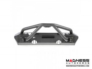 Jeep Wrangler JK XHD Bumper w/Stubby Ends & w/Double X Striker Bar - Front